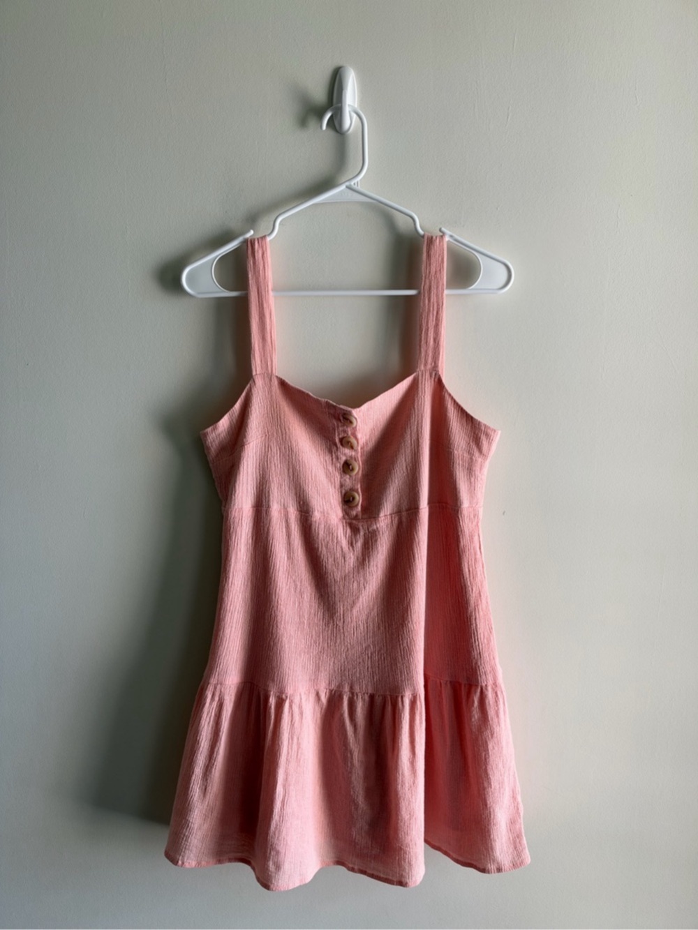 Pine Lily Square Neck Cotton Mini Dress